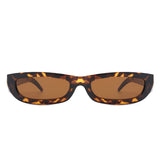 HS1208 - Rectangle Retro Slim Tinted Narrow Wholesale Sunglasses