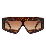 HS2131 - Rectangle Chunky Oversize Square Tinted Flat Top Wholesale Sunglasses