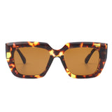 S1185 - Square Retro Flat Top Cat Eye Fashion Vintage Sunglasses
