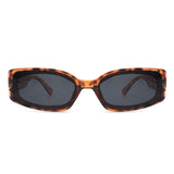 HS18063 - Retro Rectangle Vintage Small Square Fashion Sunglasses