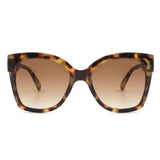 HS1056 - Women Square Oversize Cat Eye Fashion Sunglasses