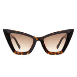 HS1206-1 - Retro Fashion Square High Pointed Cat Eye Wholesale Sunglasses