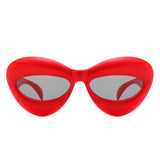 HK1031 - Girls Lips Shape Fun Tinted Kids Wholesale Sunglasses
