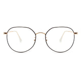BJ2001 - Circle Geometric Round Metal Blue Light Blocker Glasses