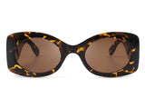 HS1031 - Retro Round Oval Thick Frame Vintage Fashion Sunglasses