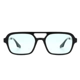HS1099 - Retro Square Brow-Bar Fashion Aviator Style Vintage Sunglasses