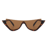 S1187 - Retro Half Frame Vintage Fashion Cat Eye Sunglasses