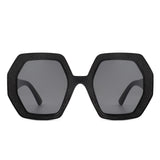 HS2093 - Women Oversize Polygonal Fashion Square Sunglasses