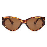 S1188 - Round Oval Retro Cat Eye Vintage Fashion Sunglasses