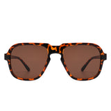 HS1192 - Retro Square Fashion Aviator Vintage Wholesale Sunglasses