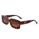 HS1196 - Rectangle Flat Lens Fashion Tinted Square Wholesale Sunglasses