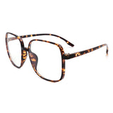 B1013 - Square Large Oversize Blue Light Blocker Fashion Glasses