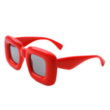 S1211 - Classic Square Irregular Chic Chunky Fashion Sunglasses