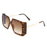 HS2062 - Women Oversize Retro Square Large Fashion Sunglasses