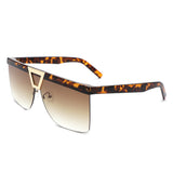 HS2132 - Oversize Half Frame Fashion Square Women wholesale Sunglasses
