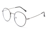 HBJ2016 - Classic Round Circle Metal Blue Light Fashion Glasses