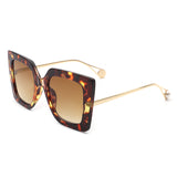 HS2024 - Women Square Oversize Retro Fashion Cat Eye Sunglasses