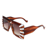 HS2118 - Fashion Square Flat Top Oversize Women Wholesale Sunglasses