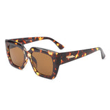 S1185 - Square Retro Flat Top Cat Eye Fashion Vintage Sunglasses