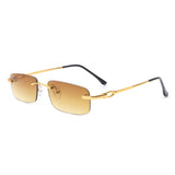 HW3013 - Classic Rectangle Narrow Vintage Tinted Fashion Retro Sunglasses