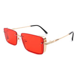 HJ3009 - Retro Rectangle Flat Top Fashion Square Wholesale Sunglasses