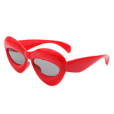 HK1031 - Girls Lips Shape Fun Tinted Kids Wholesale Sunglasses