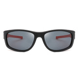 HKP1007 - Kids Rectangle Polarized Sports Wrap Children Sunglasses