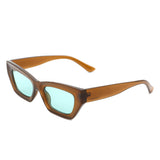 HS1128 - Rectangle Slim Retro Narrow Fashion Square Sunglasses