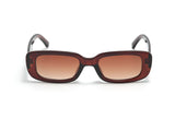 S1158 - Rectangle Narrow Fashion Vintage Slim Retro Sunglasses