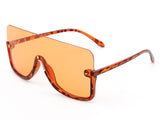 HS1004 - Oversize Half Frame Retro Square Fashion Wholesale Sunglasses
