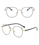 HBJ2007 - Round Geometric Blue Light Blocker Fashion Glasses