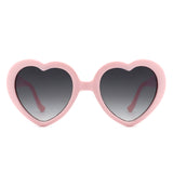 S1203 - Playful Mod Clout Women Heart Shape Fashion Sunglasses
