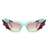 HS1162 - Women Geometric Irregular Cat Eye Fashion Sunglasses