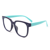 HK1013 - Kids Square Oversize Children Blue Light Blocking Glasses