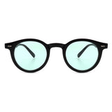 HS18046-2 - Retro Circle Round Vintage Tinted Fashion Sunglasses