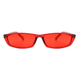 S11781 - Rectangle Retro Slim Narrow Vintage Sunglasses
