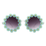HS1095 - Round Daisy Flower Shape Circle Party Floral Women Sunglasses