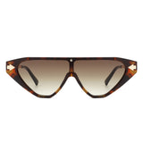 HS2063 - Triangle Mod Irregular Fashion Vintage Geometric Retro Sunglasses