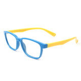 HK1014 - Children Rectangle Classic Blue Light Blocking Kids Glasses