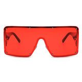 HJ3013 - Women Oversize Square Large Flat Top Fashion Sunglasses