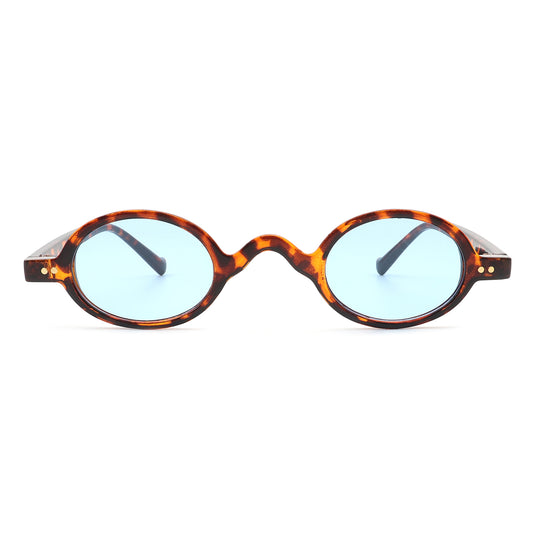 HS1037 - Retro Circle Small Round Narrow Slim Vintage Sunglasses