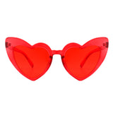 HS1101 - Women Oversize Heart Shape High Pointed Fashion Wholesale Sunglasses