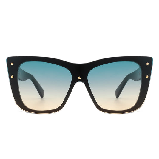 HS2104 - Women Retro Square Tinted Cat Eye Fashion Sunglasses