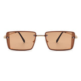 HJ3009 - Retro Rectangle Flat Top Fashion Square Wholesale Sunglasses