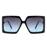 HS2062 - Women Oversize Retro Square Large Fashion Sunglasses