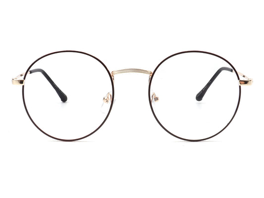 HBJ2016 - Classic Round Circle Metal Blue Light Fashion Glasses