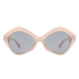 S1195 - Geometric Retro Hexagonal Fashion Polygon Wholesle Sunglasses