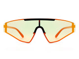 HW3005 - Geometric Flat Top Rectangle Tinted Shield Designer Fashion Sunglasses