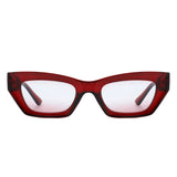 HS1128 - Rectangle Slim Retro Narrow Fashion Square Sunglasses