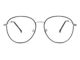 HBJ2015 - Circle Round Metal Blue Light Blocker Glasses